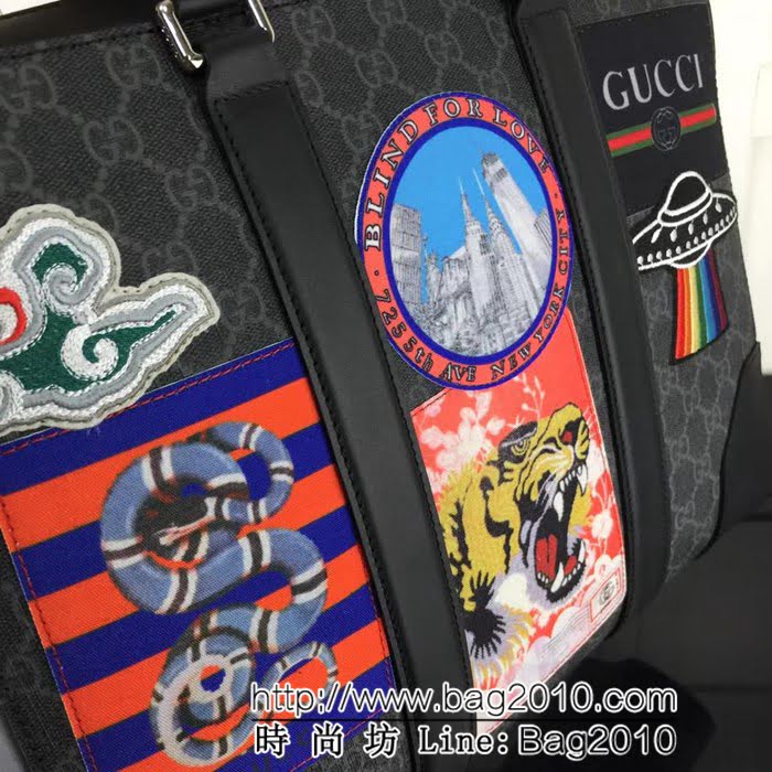 GUCCI古馳原單 新款專櫃品質原單貨實物實拍474135克pvc刺繡高仿gucci公事包 HY1285
